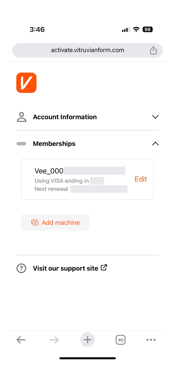 activate.vitruvianform.com membership activated